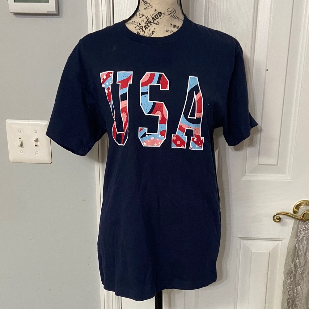 Navy USA Graphic T-Shirt